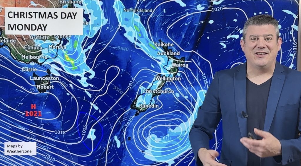 VIDEO NZ’s 8 day forecast + Christmas & Boxing Days WeatherWatch